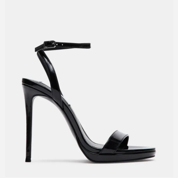 Steve Madden Wafer Black Patent Heels - Picture 2 of 3